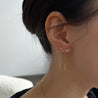 Single Pearl Drape Earring