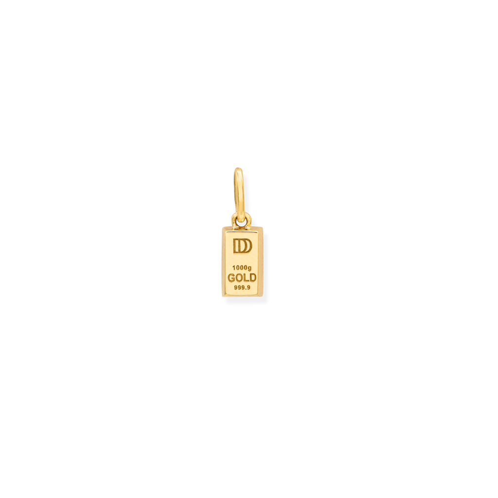 Petite Gold Brick Pendant