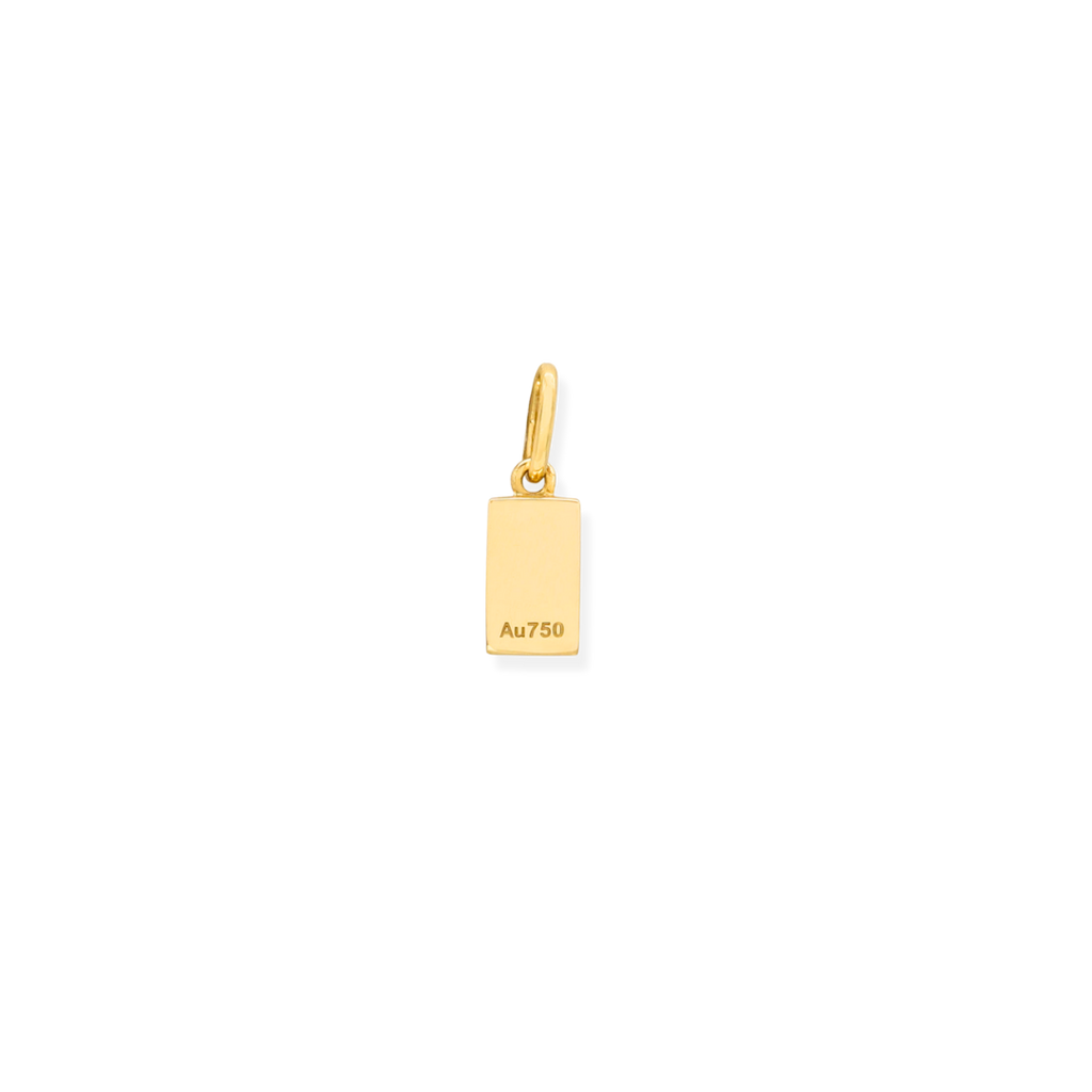 Petite Gold Brick Pendant