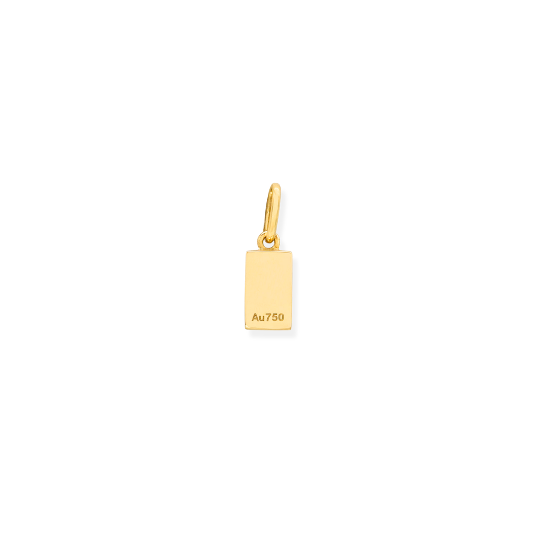 Petite Gold Brick Pendant