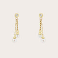 Dainty Diana Double Chained Earrings