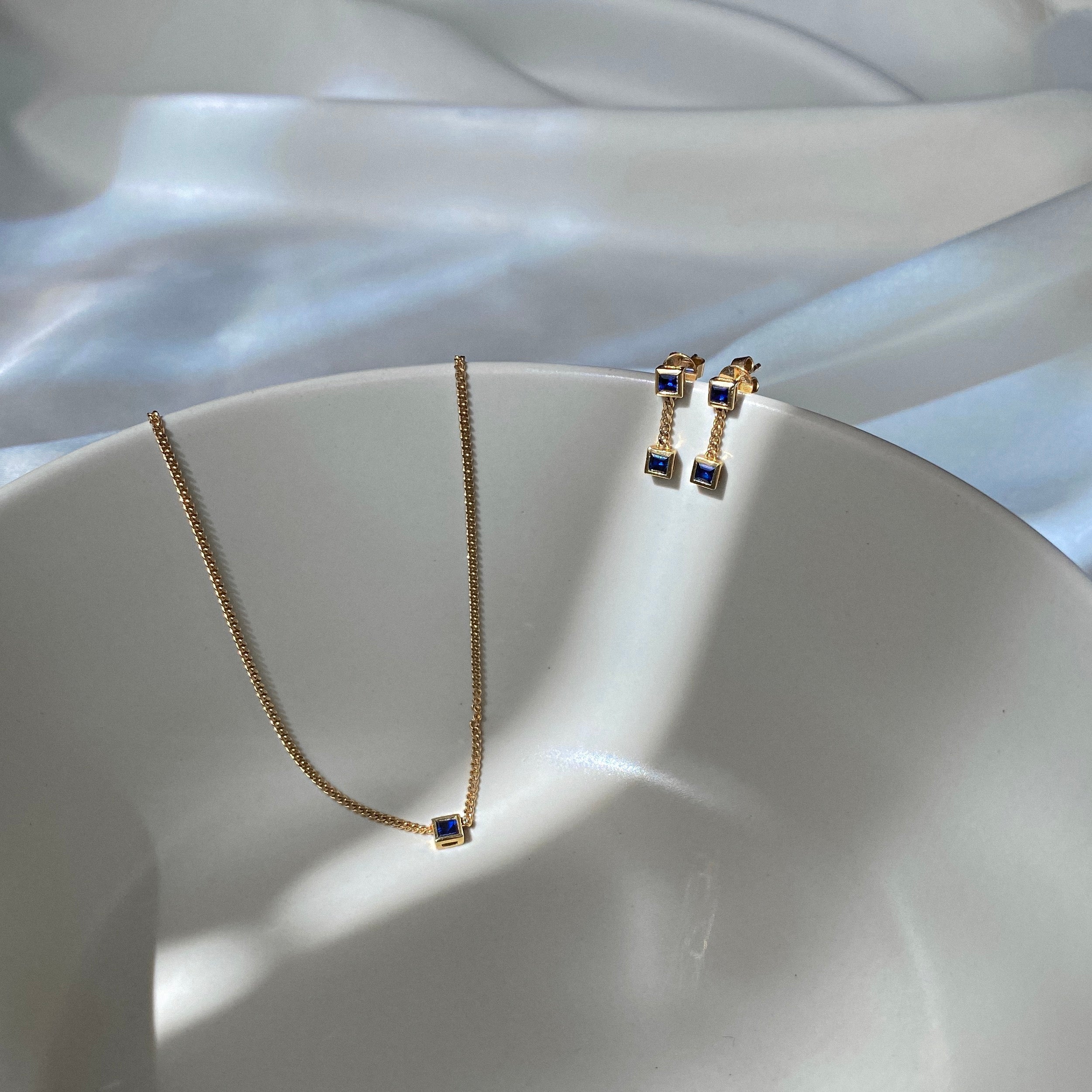 The Dainty Sapphire Earrings