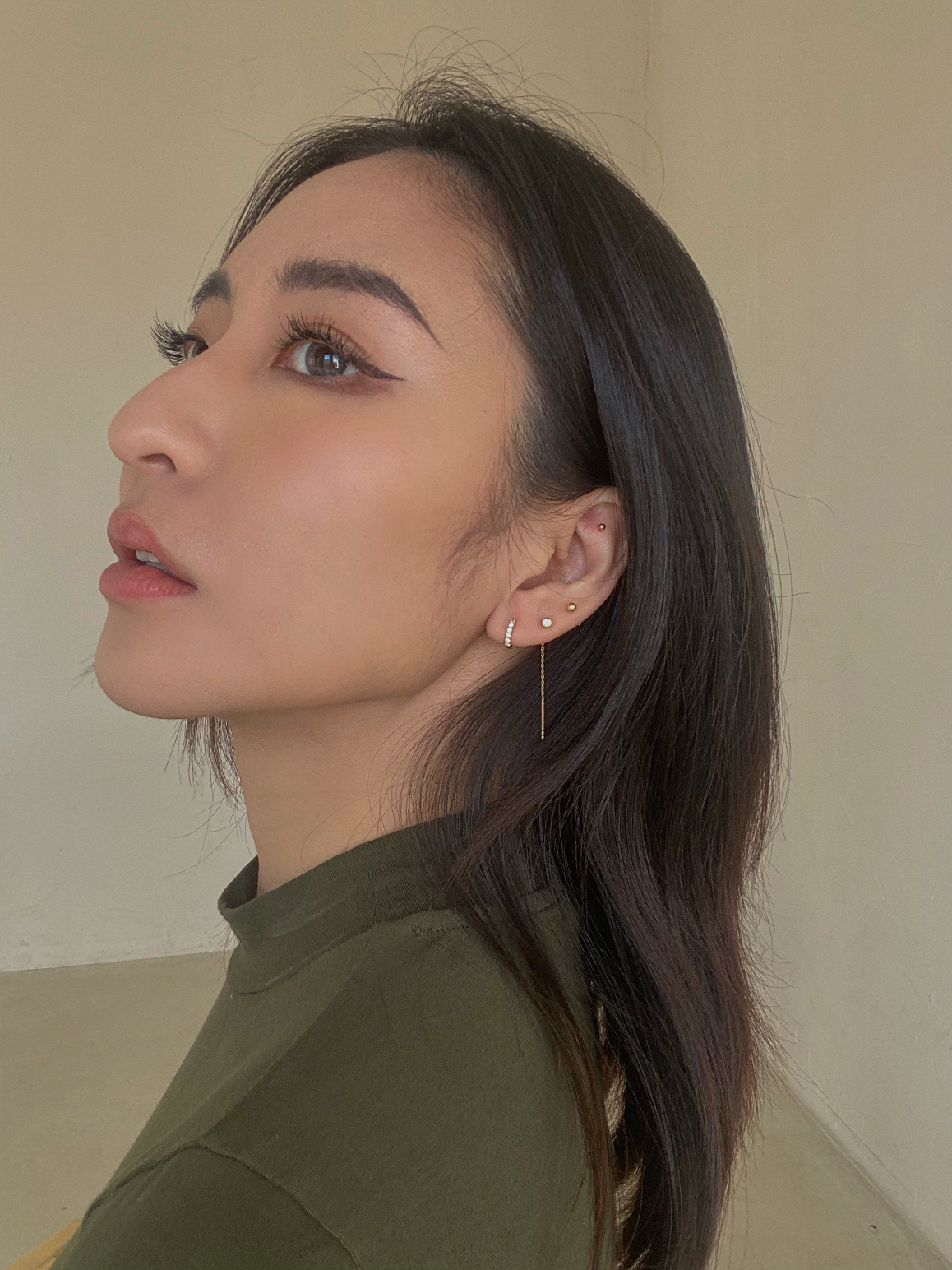 The Dainty Diamond Hoop