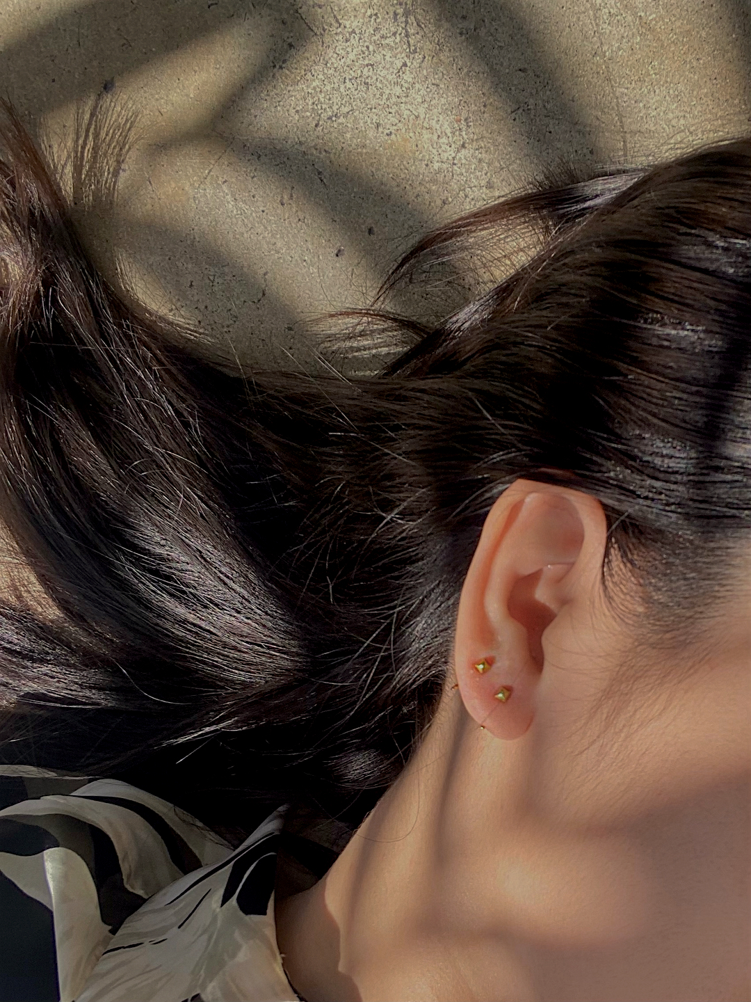Single Stud Open Hoops