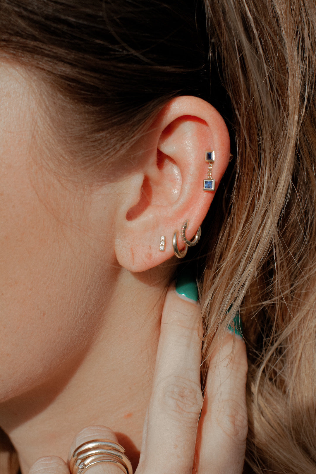 The Dainty Sapphire Earrings