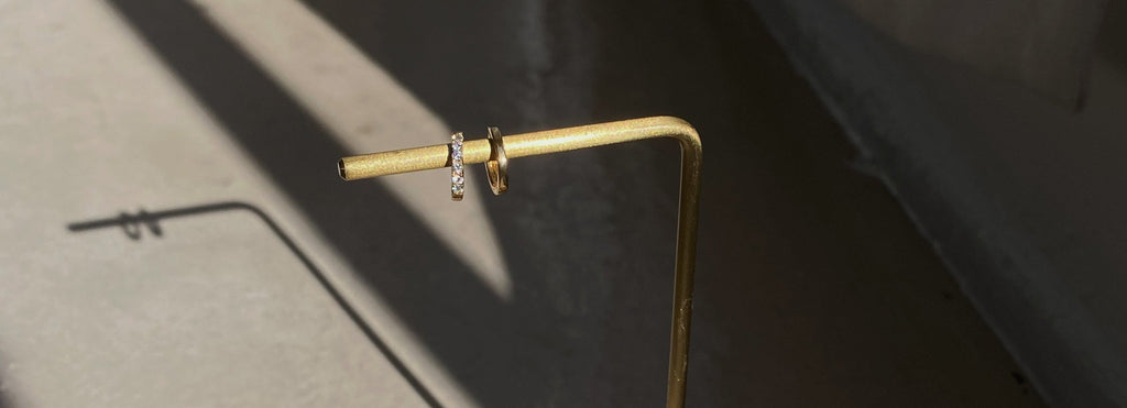 The Dainty Diamond Hoop