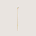 Single Diamond Drape Earring