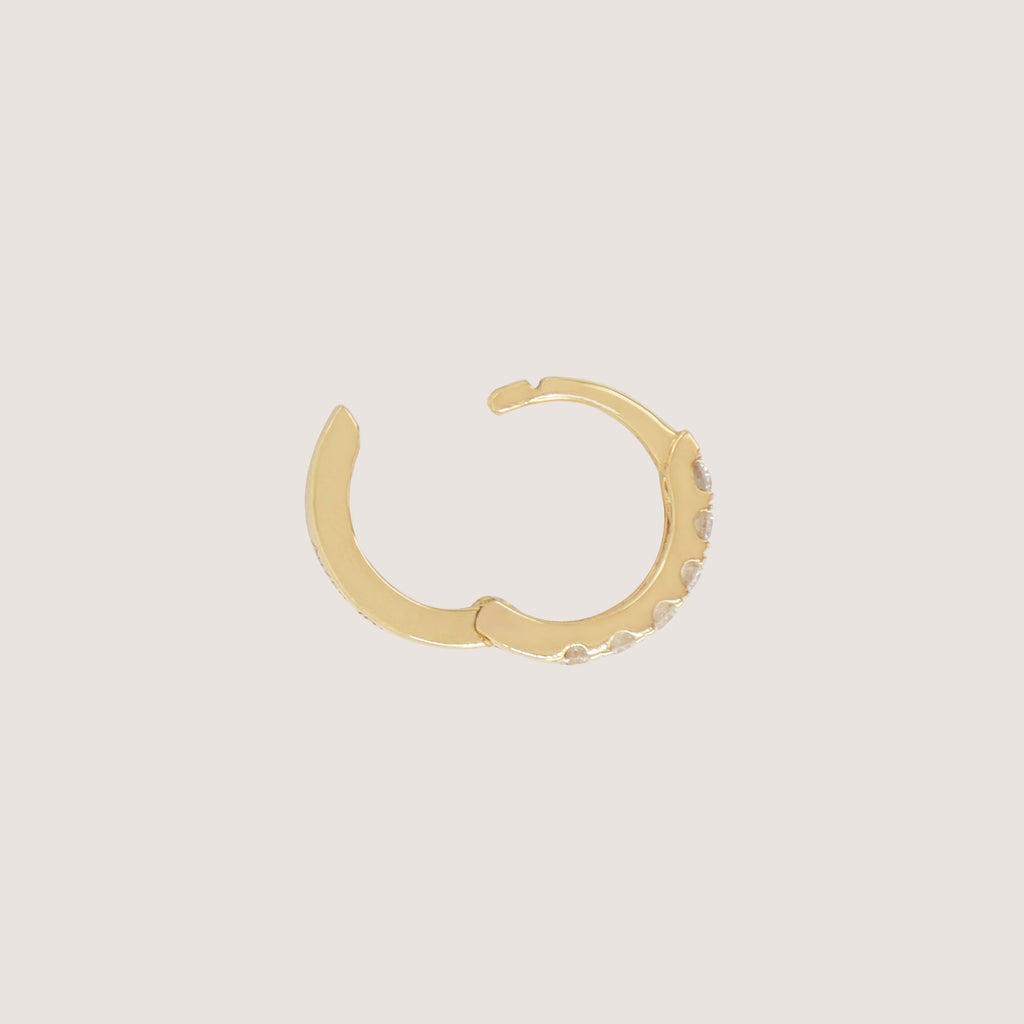 The Dainty Diamond Hoop