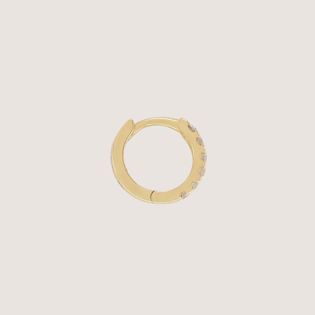 The Dainty Diamond Hoop