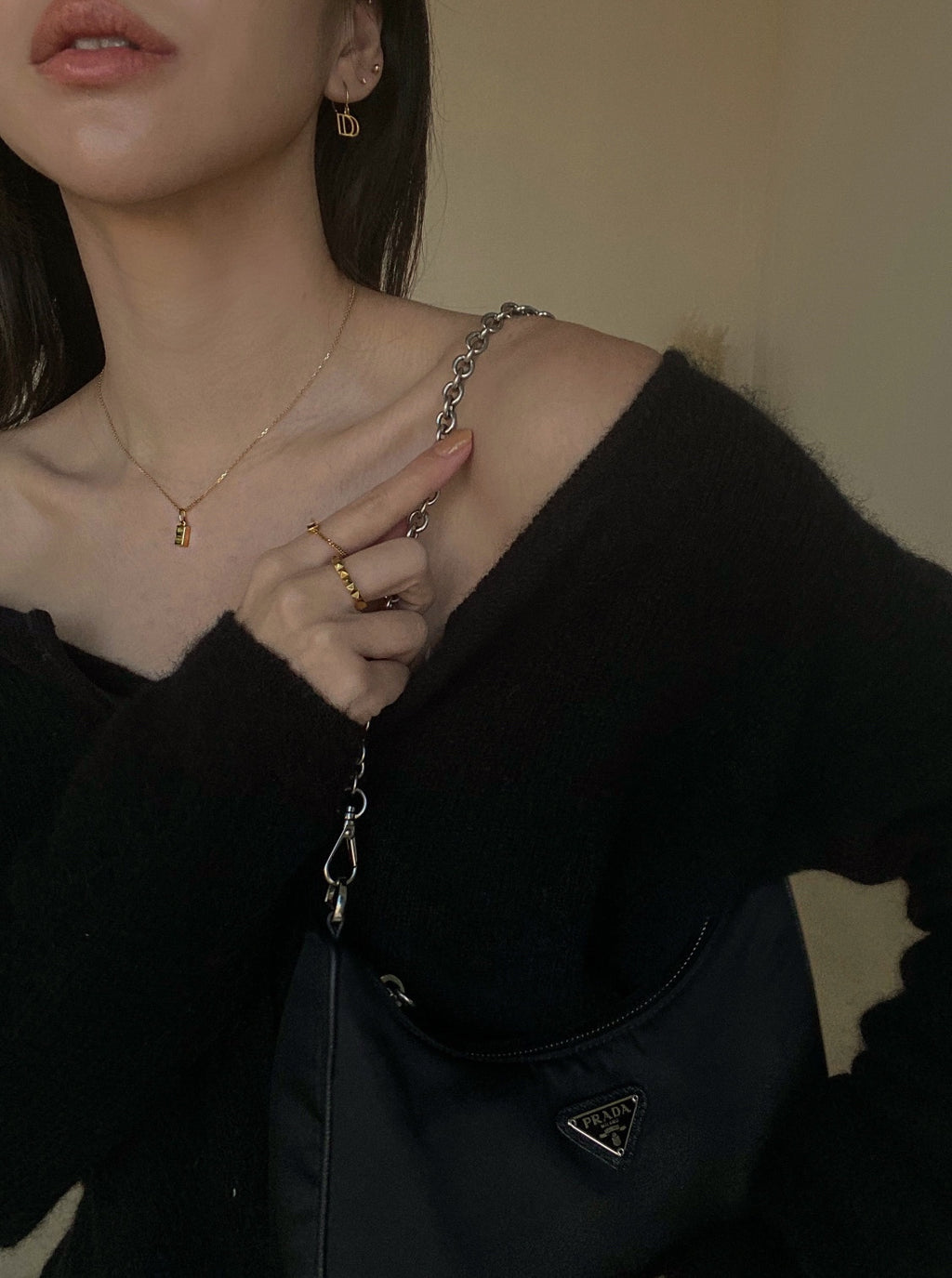 Petite Gold Brick Pendant