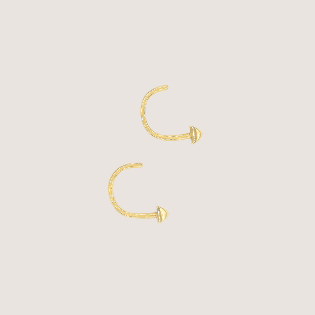 Single Stud Open Hoops
