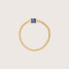 The Dainty Sapphire Chain Ring